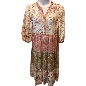 Hope Springs Womens Tiered Maxi Dress Size XXL Cottage Core Flowing Whimsca